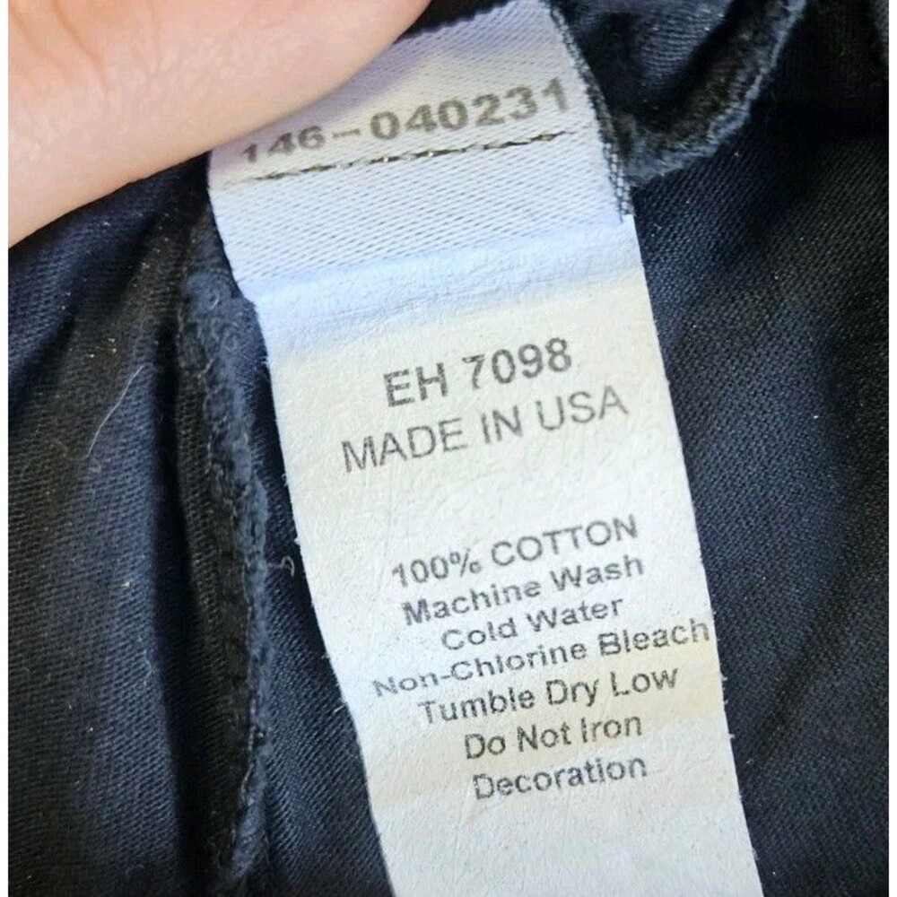 Vtg Y2K Ed Hardy Black Panther Roses Rhinestones Long Sleeve Top Size S - Picture 5 of 12